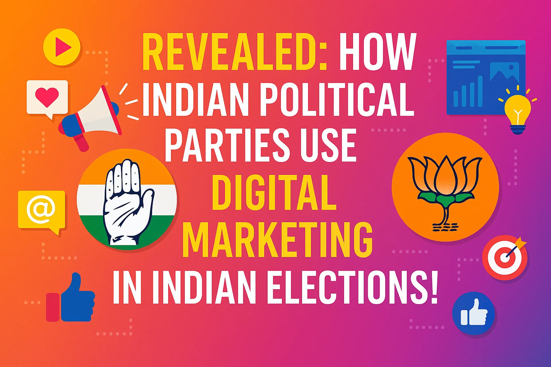 Revealed: You Won’t Believe How Indian Political Parties Use Digital Marketing in Indian Elections!