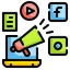 social media marketing icon