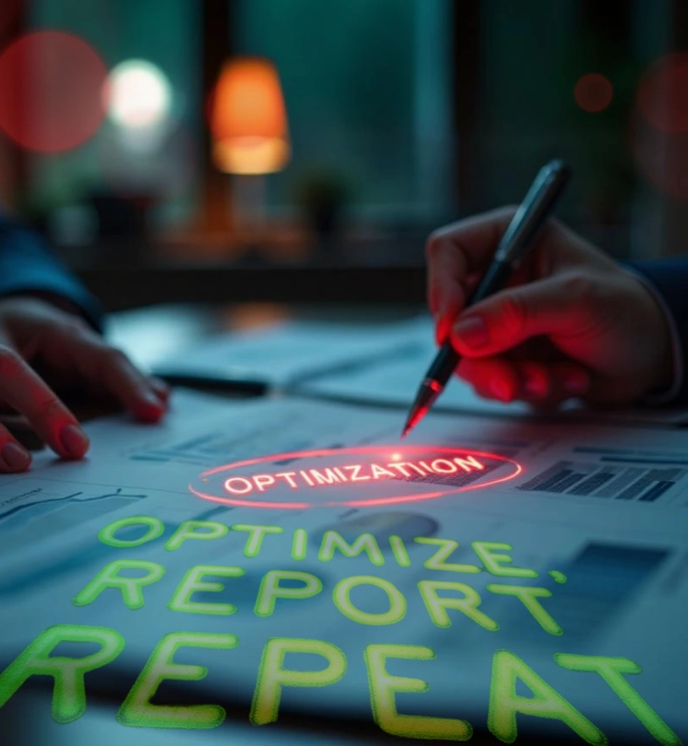 optimize, report, repeat