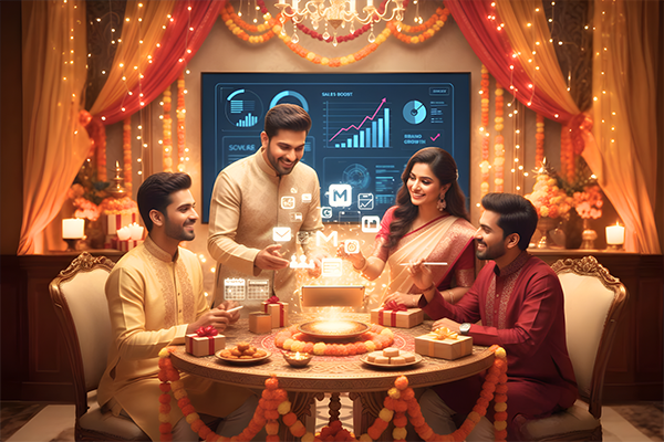 Where to Spend Your Festive Marketing Budget Google vs Meta vs Influencers Stock Img